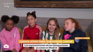 Chloe DelaRosa 🇪🇦 JESC 2024 and her dancers on Mañaneros 13112024 [upl. by Lattie]