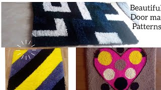 DIY Handmade door mat Patterns  Handmade door mats using a sack  Door mat designs [upl. by Ahs]