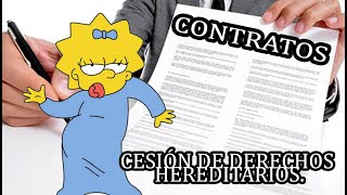 Cesión de derechos Hereditarios  Contratos [upl. by Walrath623]