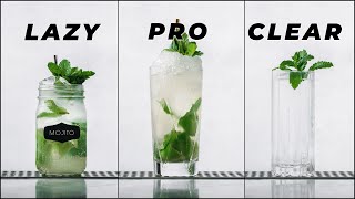 How to make a Mojito Cocktail Lazy Pro Clarified  How to make a clarified Mojito cocktail [upl. by Derek330]