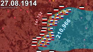 Battle of Tannenberg in 1 minute using Google Earth [upl. by Namso]