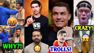 WHY Puneet Superstar got BEATEN by Influencer 😱 Dhruv Rathee Vs Flying Beast Ronaldo MrBeast [upl. by Anec]