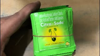 Citro soda gralules uses  price  composition  dose  side effects  review  in hindi [upl. by Refannej]