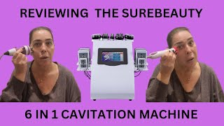 HONEST REVIEW At home Sophia 40K Ultrasonic 6 In 1 Cavitation Machine surebeauty cavitation [upl. by Athalia]