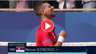 novak djokovic win gold medal  novak djokovic gold medal  novak djokovic Olympic medal [upl. by Thorpe501]