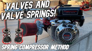 How To Install Valves And Valve Springs With Spring Compressor 212 Predator [upl. by Keavy]