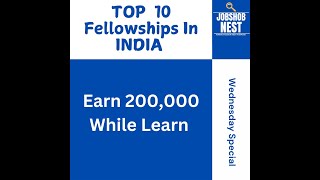 Top 10 Fellowship amp Scholarships IN India [upl. by Sitruk]