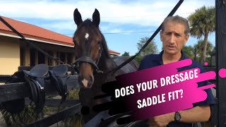 Barn Hack How To Check If Your Dressage Saddle Fits Your Horse Correctly [upl. by Aihsened]