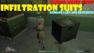 Infiltration Suits Humane Labs and Research  Casino Heist Prep  GTA Online [upl. by Fortunio]