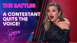 Coaches Major Shock as Contestant Quits The Voice  The Battles  The Voice Australia [upl. by Enitsrik]