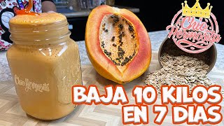 Batido De Papaya Nutritivo Y Delicioso 😋  Para bajar de peso [upl. by Kesley]