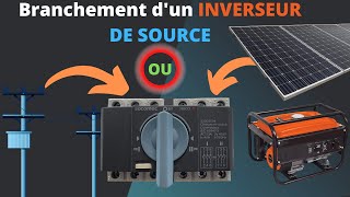 Comment brancher un groupe électrogène sur un tableau électrique  INVERSEUR DE SOURCE [upl. by Isa]