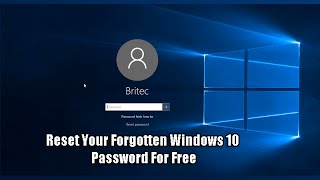 Reset Your Forgotten Windows 10 Password For Free [upl. by Ellehcim561]