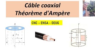 Cable coaxial  Théorème d Ampère  CNCENSADEUG [upl. by Irol]