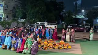 oho jambiya song  Bathukamma Celebrations in Our Colony bathukamma2024 [upl. by Eintruok]