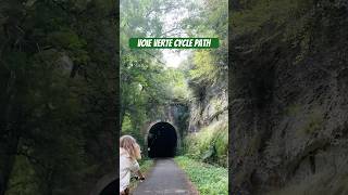 Scenic Tunnel Rides on the Voie Verte Cycle Path  Dordogne France Adventure [upl. by Lawley]