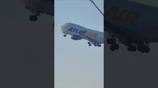 ATLAS AIR 747400 GREAT VIEWS TODAY LAX [upl. by Indys702]