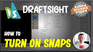 Draftsight How To Turn On Snaps [upl. by Keverne]