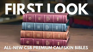 AllNew CSB Premium Bibles in Marbled Calfskin [upl. by Gibbs459]