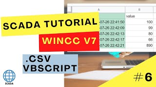 How to export data to CSV file using VBScript  HMI  SCADA Programming WinCC V7 Tutorial 6 [upl. by Arrat]