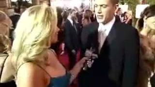 Wentworth Miller Sarah Wayne Callies from Prison Break  Golden Globe Awards [upl. by Ecnedac]