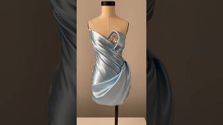 ✨CREATIVE DRAPING FOR FASHIONdraping a stunning a mini dress SNEAK PEAK✨ fashion fashiondesign [upl. by Nylesaj]