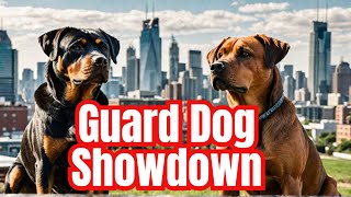 Rottweiler vs Rhodesian Ridgeback  Whos the Ultimate Guard Dog  Dog Breeds  Guard Dogs [upl. by Eihcir527]