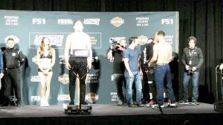 JAKE ELLENBERGER JORGE MASVIDAL WEIGH IN [upl. by Aeki424]