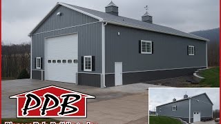 42 W x 80 L x 18 H  Garage by Pioneer Pole Buildings Inc [upl. by Giffard17]