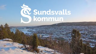 En film om Sundsvall i vinterskrud  A movie about a snowy Sundsvall [upl. by Lymn374]