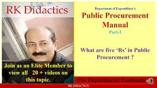 Procurement Manual 1 [upl. by Donadee]