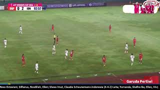 Indonesia Women vs Singapore Women ASIA AFF Championship Women  Play Offs  Semifinals [upl. by Riha]