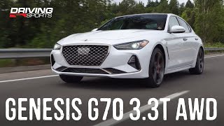 2019 Genesis G70 33T AWD Sport Review [upl. by Liban]