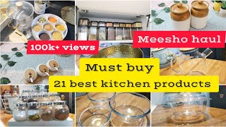 Meesho haul  21 best kitchen products from meesho  Must buy items [upl. by Taro953]