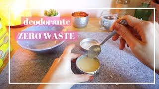 Deodorante naturale fatto in casa FACILISSIMO e Zero Waste 🍯 [upl. by Drofnats]