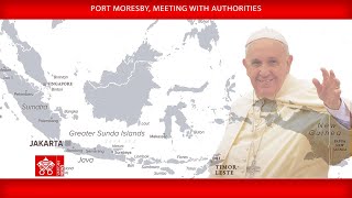 Port Moresby Meeting with Authorities 7 September 2024 Pope Francis [upl. by Adnawt]