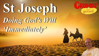 St Joseph  Doing God’s Will “Immediately”  3 Minute Reflections [upl. by Mot268]