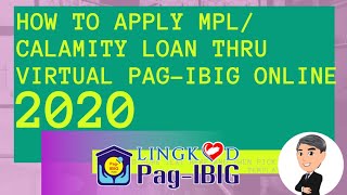 STEPS IN APPLYING PAGIBIG MPL amp CALAMITY LOAN THRU VIRTUAL PAGIBIG ONLINE  HOW TO APPLY ONLINE [upl. by Trelu]