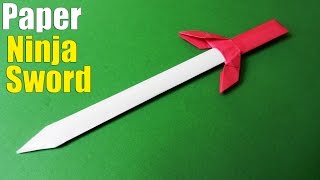 How to make a Paper Sword  Ninja Sword Tutorial [upl. by Waterer131]