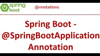 Spring Boot SpringBootApplication  स्प्रिंग बूट annotation [upl. by Richela]