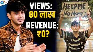 80 लाख Views पर एक भी पैसे नहीं आये  AayushSapra  Josh Talks Hindi [upl. by Quartus]