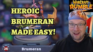 HEROIC Brumeran  Moonglade Campaign Guide  Warcraft Rumble [upl. by Sewoll]