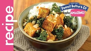 Peanut Butter Broccolini Tofu Stir Fry Recipe [upl. by Aggri]