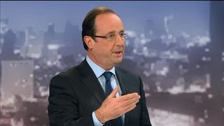 Hollande  quotmoi ce que je dis je le présente aux Françaisquot [upl. by Yecniuq734]