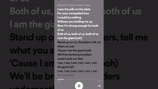 Calvin Harris  Giant with ragnbone man lyrics giant [upl. by Alexandros968]