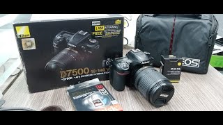 Nikon D7500 kit DSLR camera  unboxing new model D7500 DSLR Camera [upl. by Gilberto468]