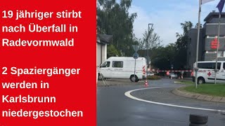 19 jähriger getötet vor der Sparkasse in Radevormwald [upl. by Dowski900]