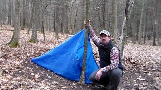 Tarp Tent with a Door and a Floor [upl. by Karlens]