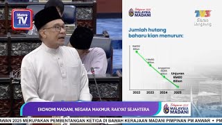 Jumlah hutang baharu kian menurun diunjur cecah RM80 bilion 2025 [upl. by Anirahs]