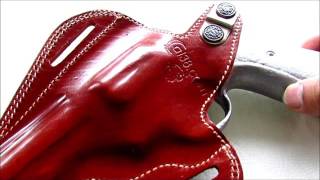 Smith amp Wesson 686 Revolver 4 inch Leather Handcrafted Belt Holster [upl. by Kelsy]